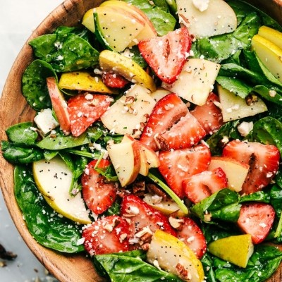 strawberry apple and pear salad
