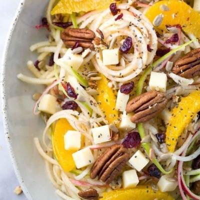 spiralized apple salad