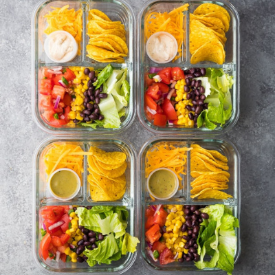 no cook taco salad bento box