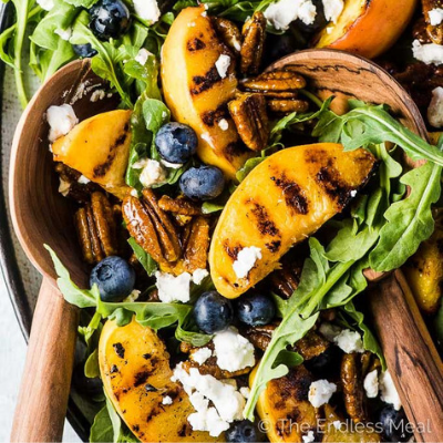 grilled peach salad