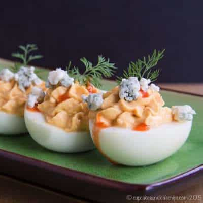 buffalo blue cheese deviled eggs